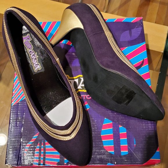 Black suede office stiletto - Picture 2 of 3